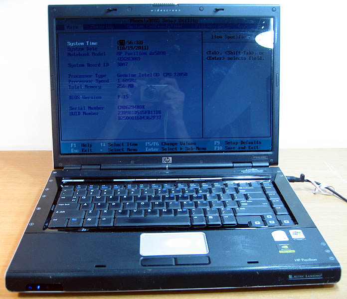 Hp Pavilion Dv5000 Laptop Duo Core 16ghz 256mb Ram 154 Widescreen