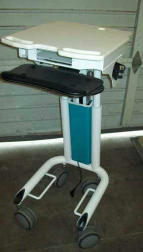 medical mobile laptop computer carts they feature hydraulic risers