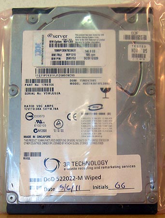   90P1310 146GB 10K U320 SCSI Internal Hard Drive 102645783857  