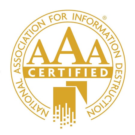 NAID AAA-Certified for our secure hard drive and media destruction services.