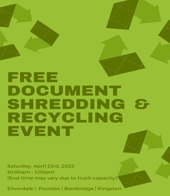 Free Document Shredding & Recycling Event 3R Technology Seattle R2