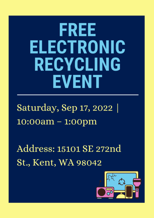 free electronic recycling event