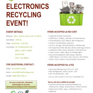 Electronic Recycle Event